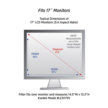 Kantek LCD Protect® Privacy Filter 17-18” LCD17SV